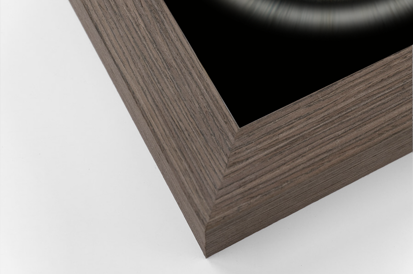 Framed Canvas Walnut SQUARE Iris Wall Art