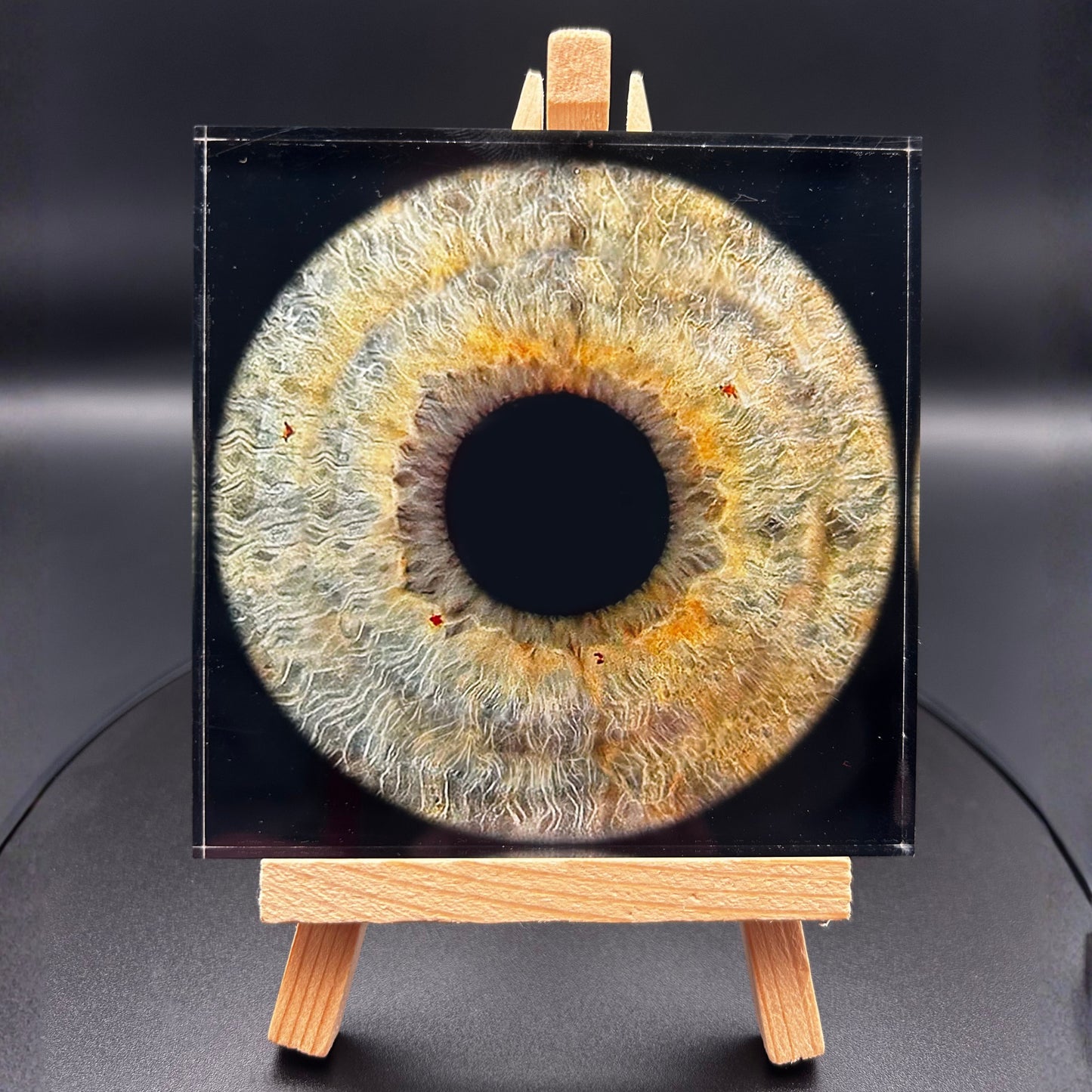 Acrylic Mini Iris Block with Easel