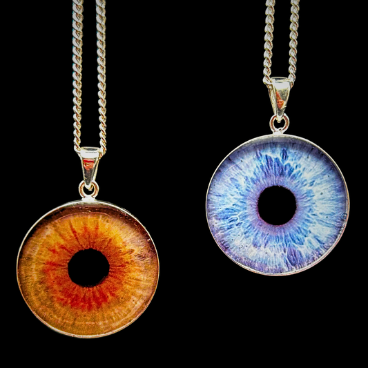 Sterling-Silver Iris Pendant with Chain