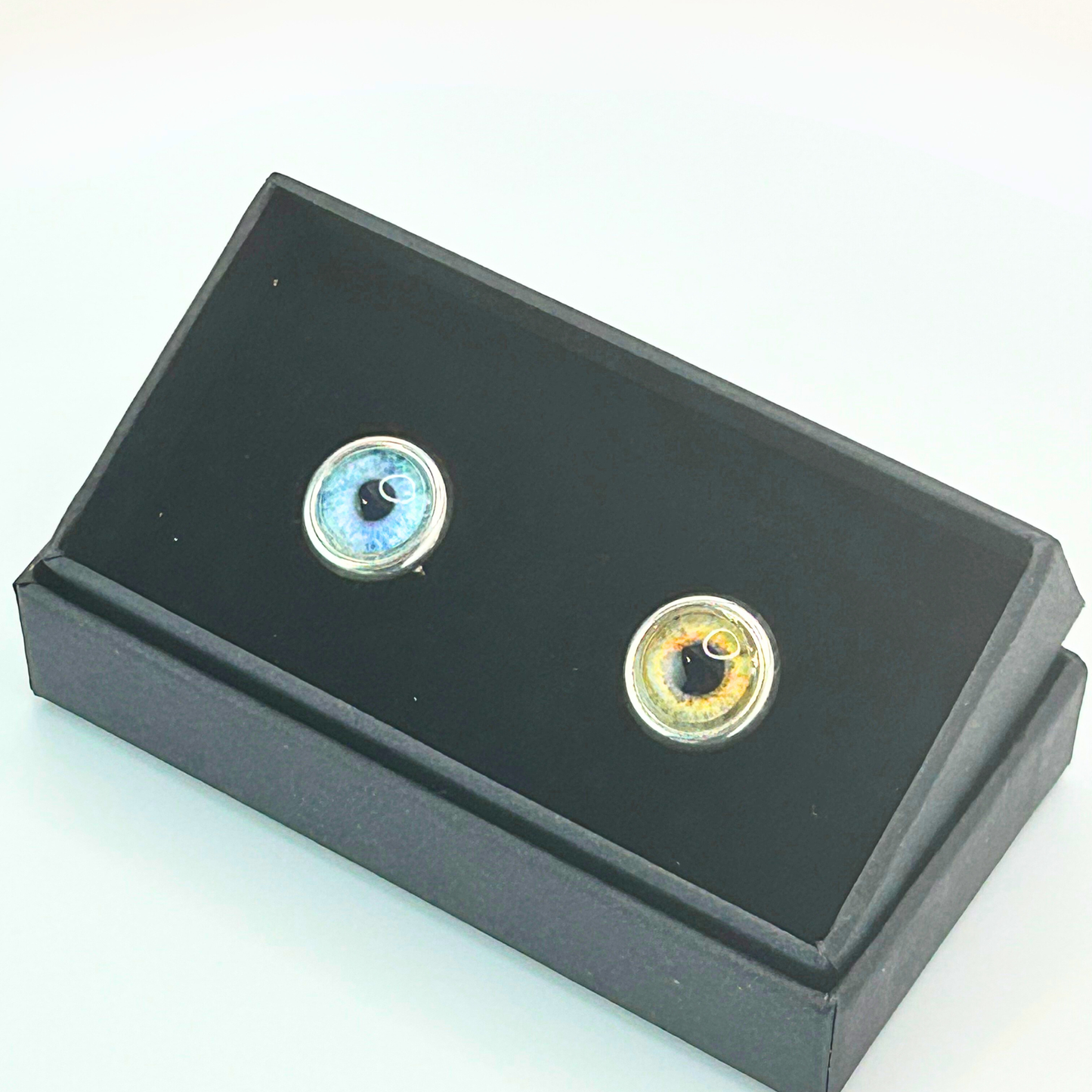 Personalised Sterling-Silver Iris Cufflinks
