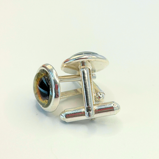 Personalised Sterling-Silver Iris Cufflinks