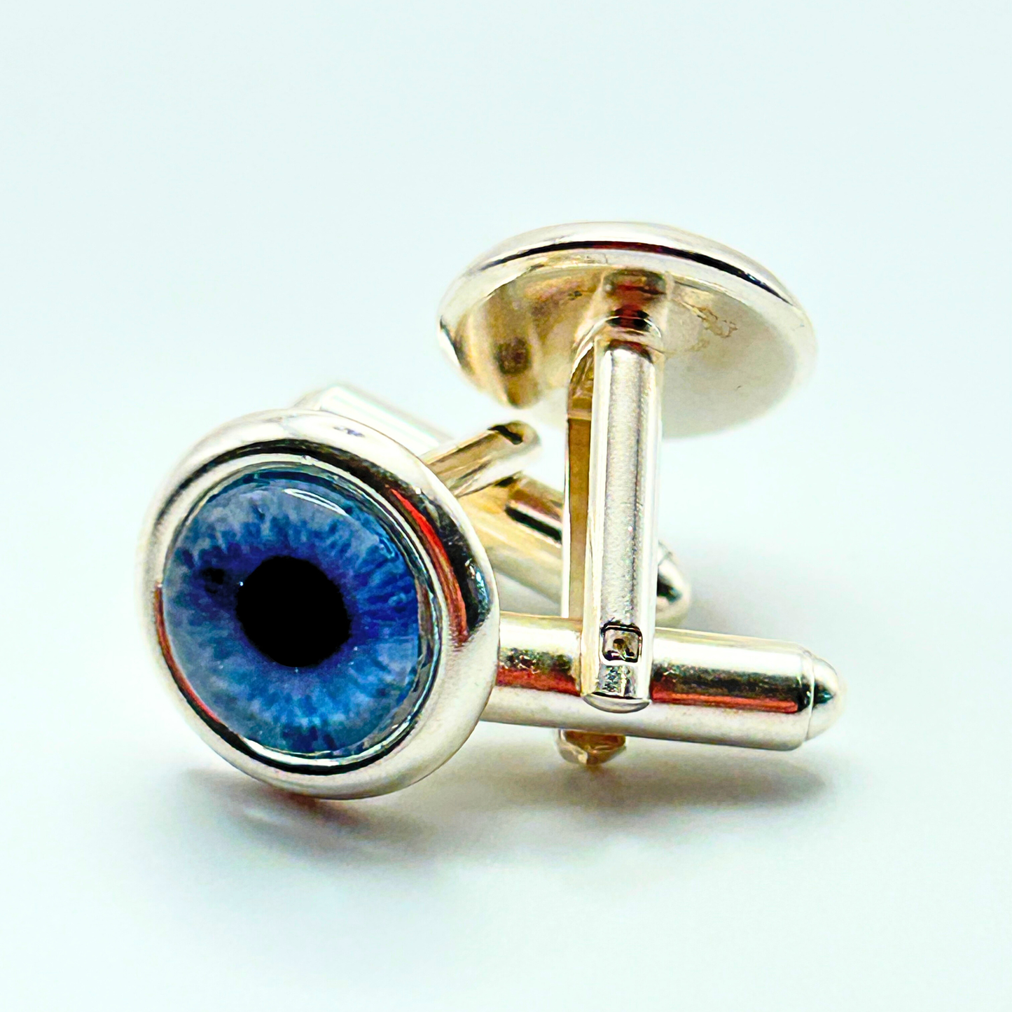 Personalised Sterling-Silver Iris Cufflinks