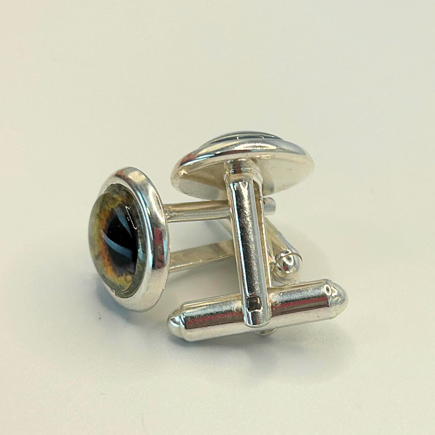 Personalised Sterling-Silver Iris Cufflinks