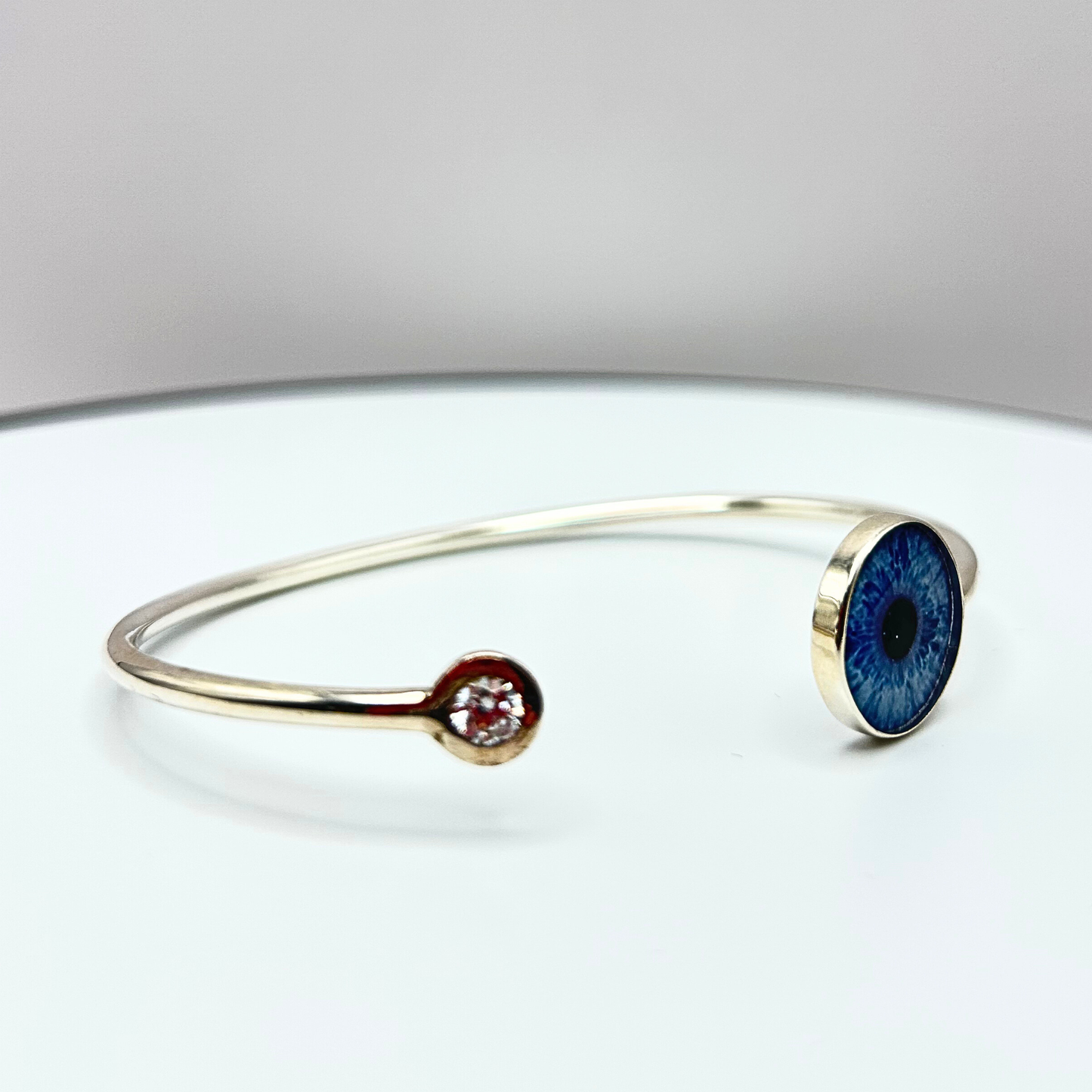 Sterling-Silver Ladies Iris Bangle