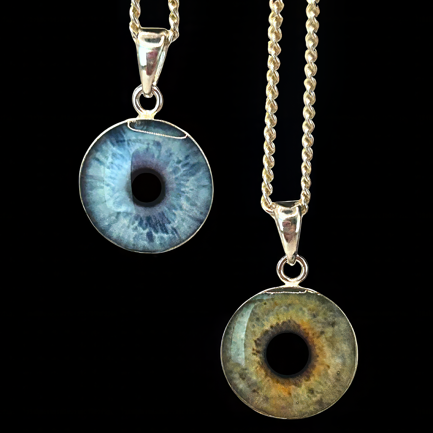 Sterling-Silver Iris Pendant with Chain
