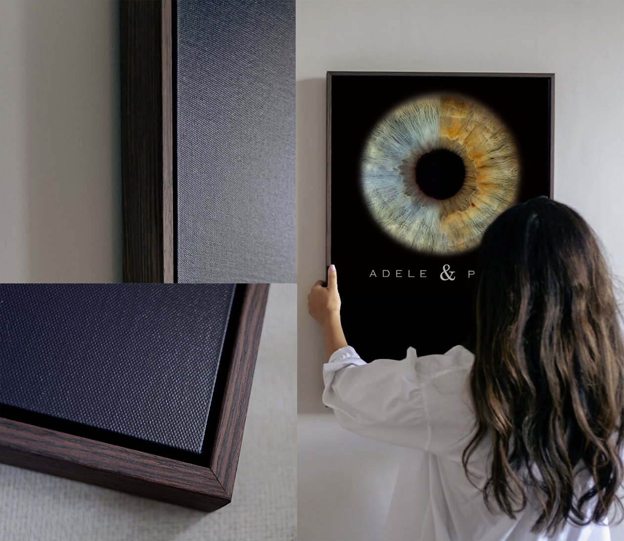 Canvas Tray Frame Iris Wall Art