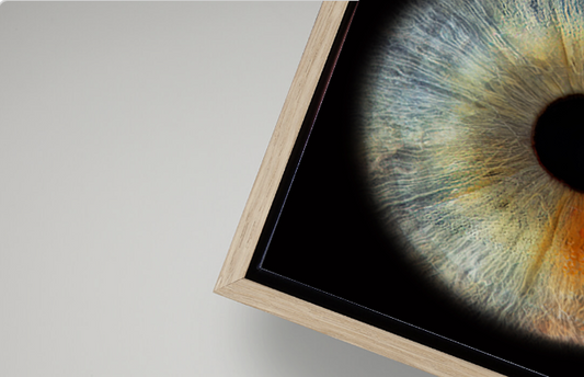 Canvas Tray Oak Modern Frame RECTANGLE Iris Wall Art