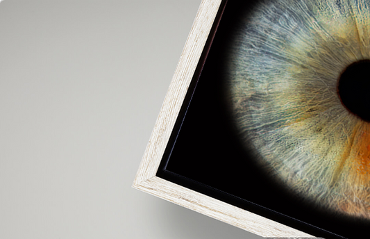 Canvas Tray Coastal Bleached Frame PANORAMIC Iris Wall Art