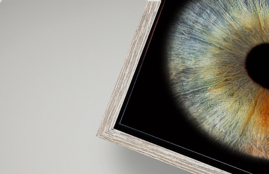 Canvas Tray Coastal Pebble Frame RECTANGLE Iris Wall Art