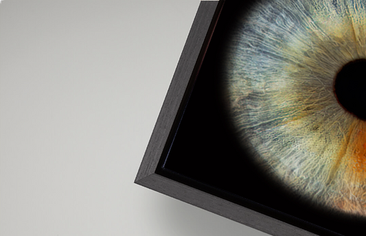 Canvas Tray Black Modern Frame RECTANGLE Iris Wall Art