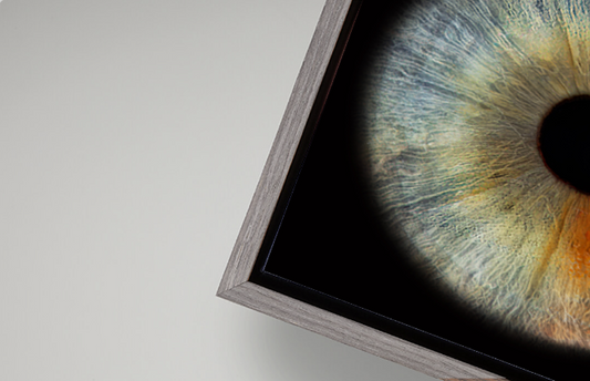 Canvas Tray Grey Modern Frame RECTANGLE Iris Wall Art