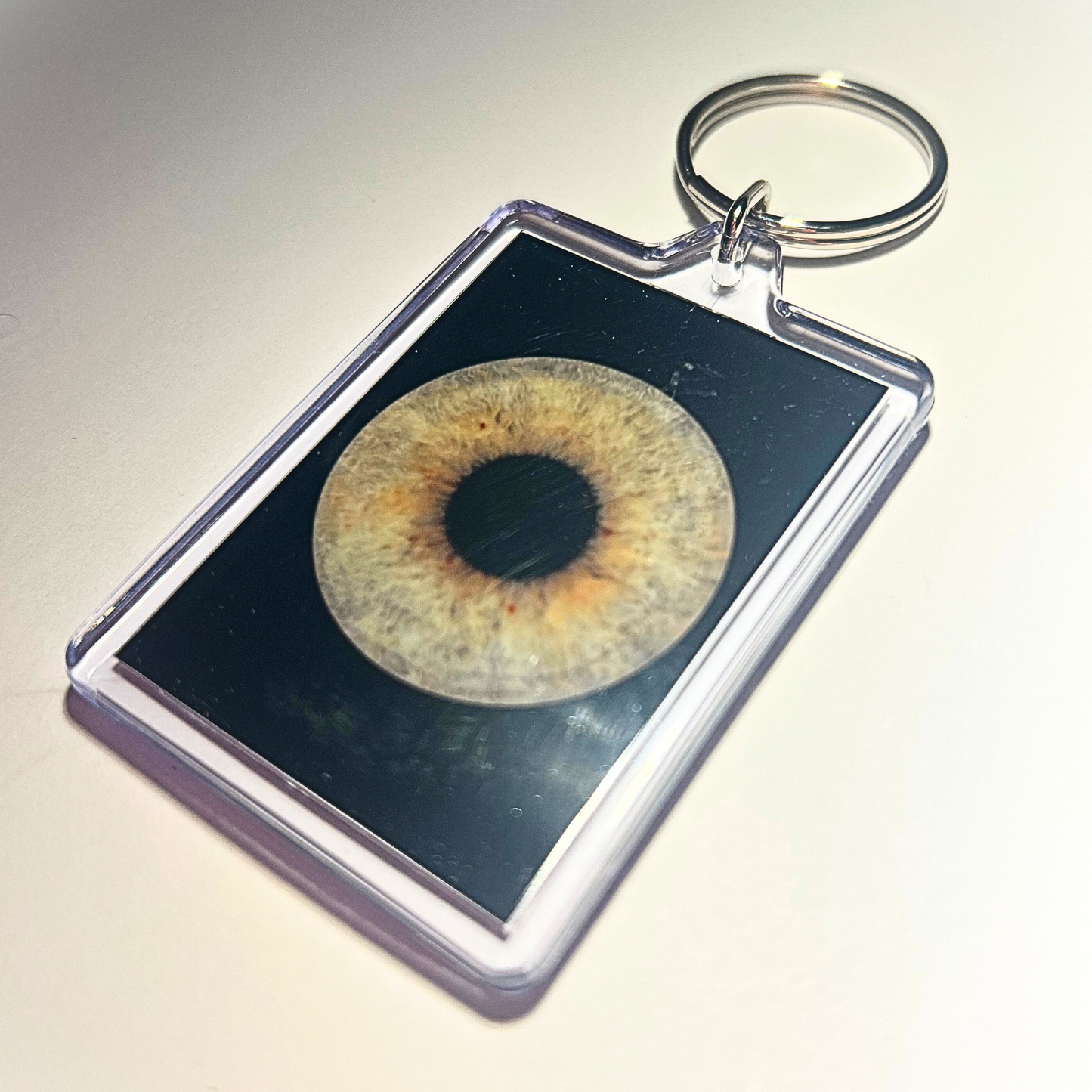 Keyring with Iris Art Design - Double-sided