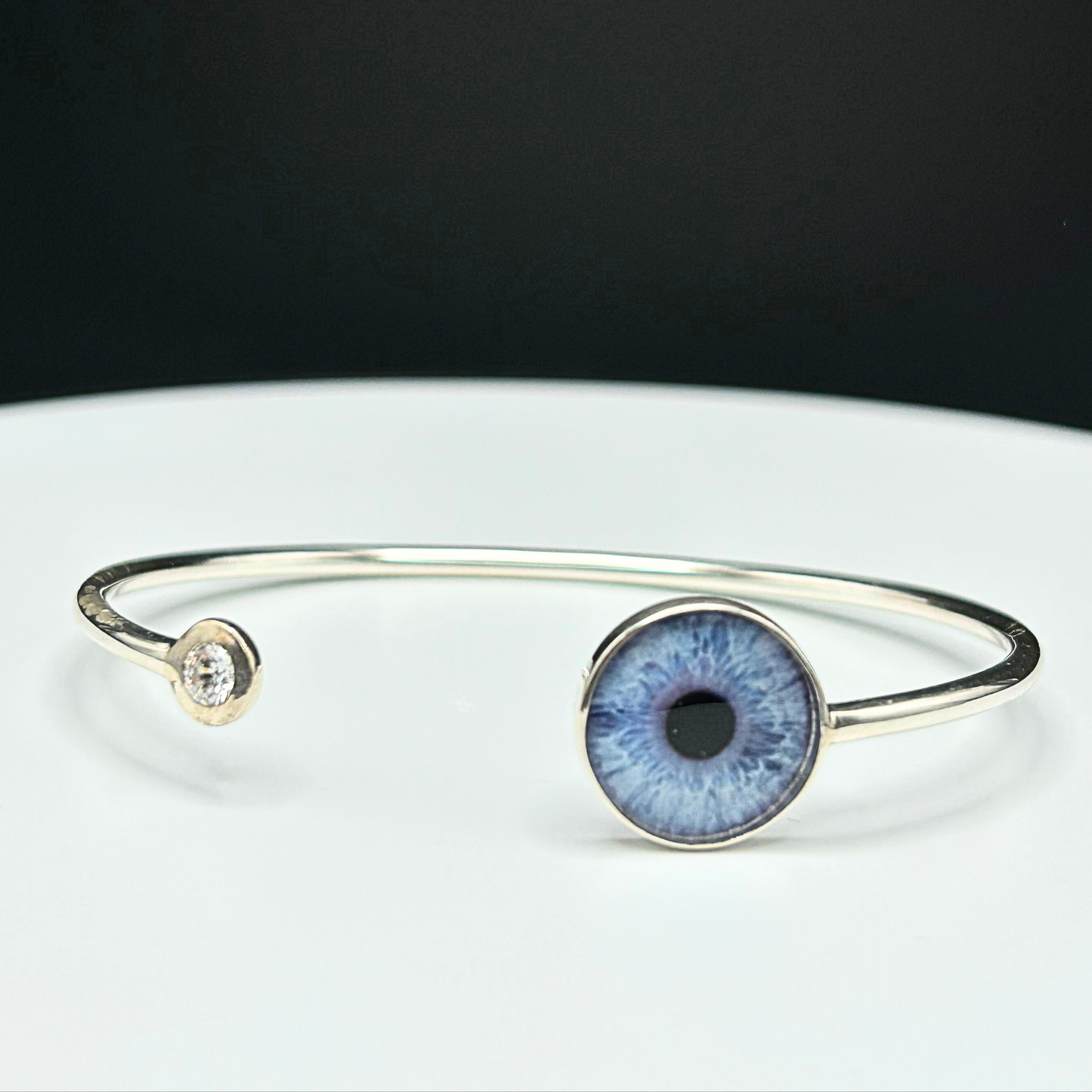 Sterling-Silver Ladies Iris Bangle