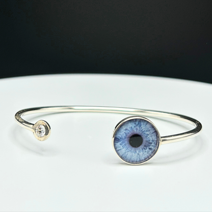 Sterling-Silver Ladies Iris Bangle