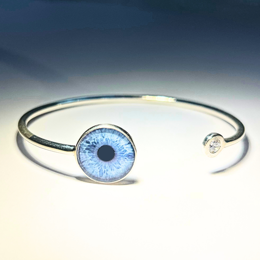 Sterling-Silver Ladies Iris Bangle