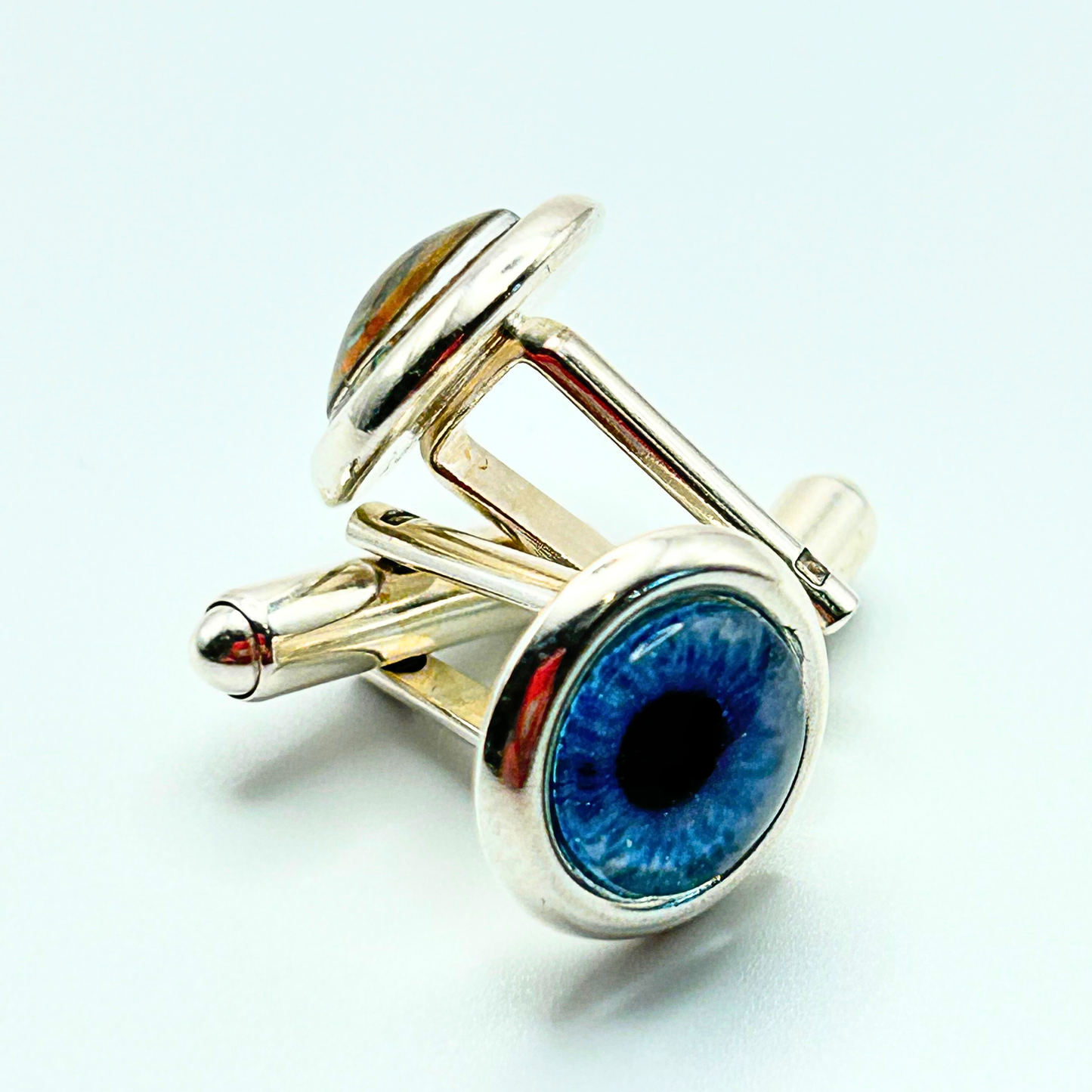 Personalised Sterling-Silver Iris Cufflinks