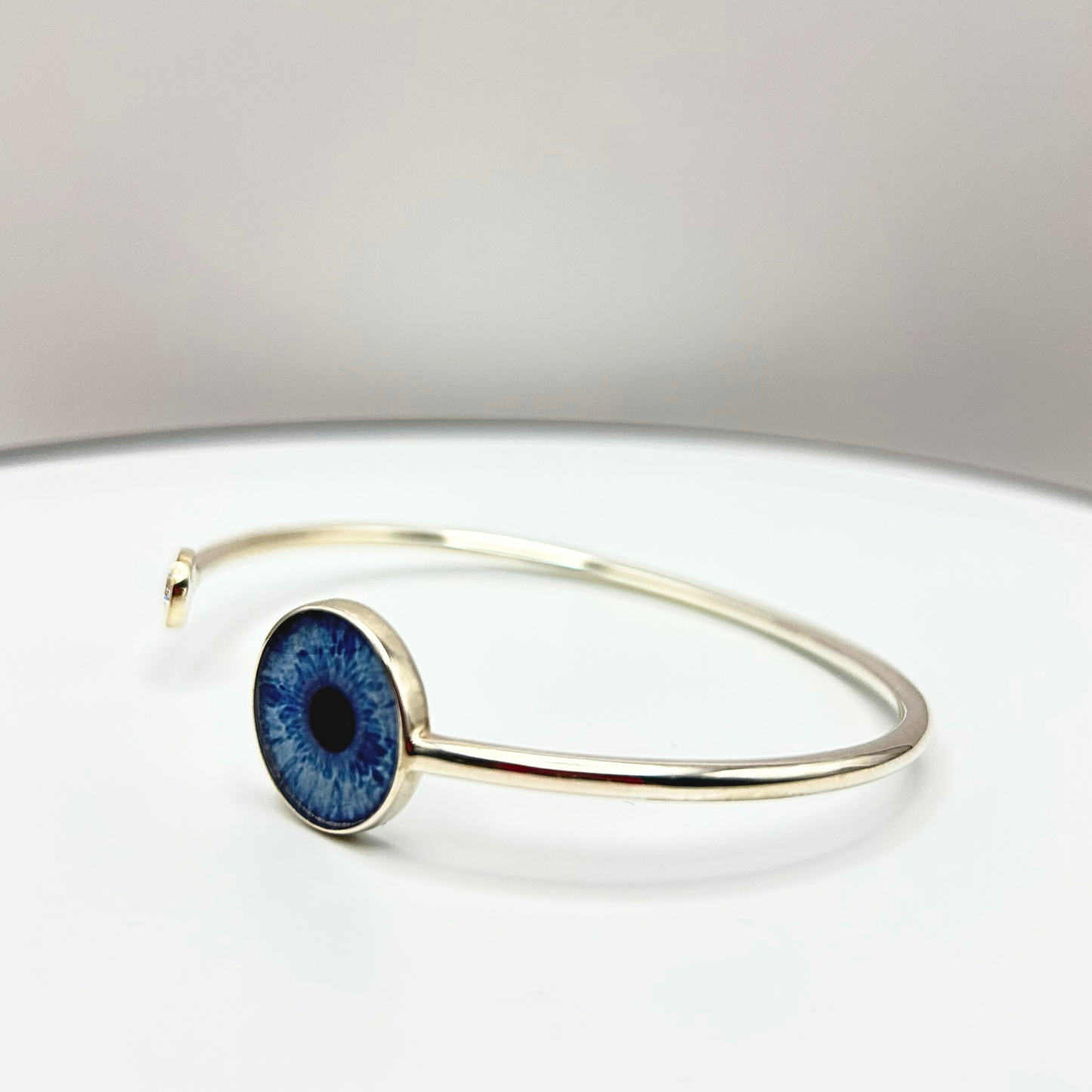 Sterling-Silver Ladies Iris Bangle