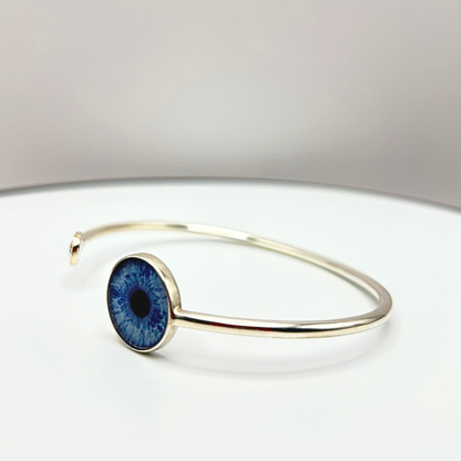 Sterling-Silver Ladies Iris Bangle