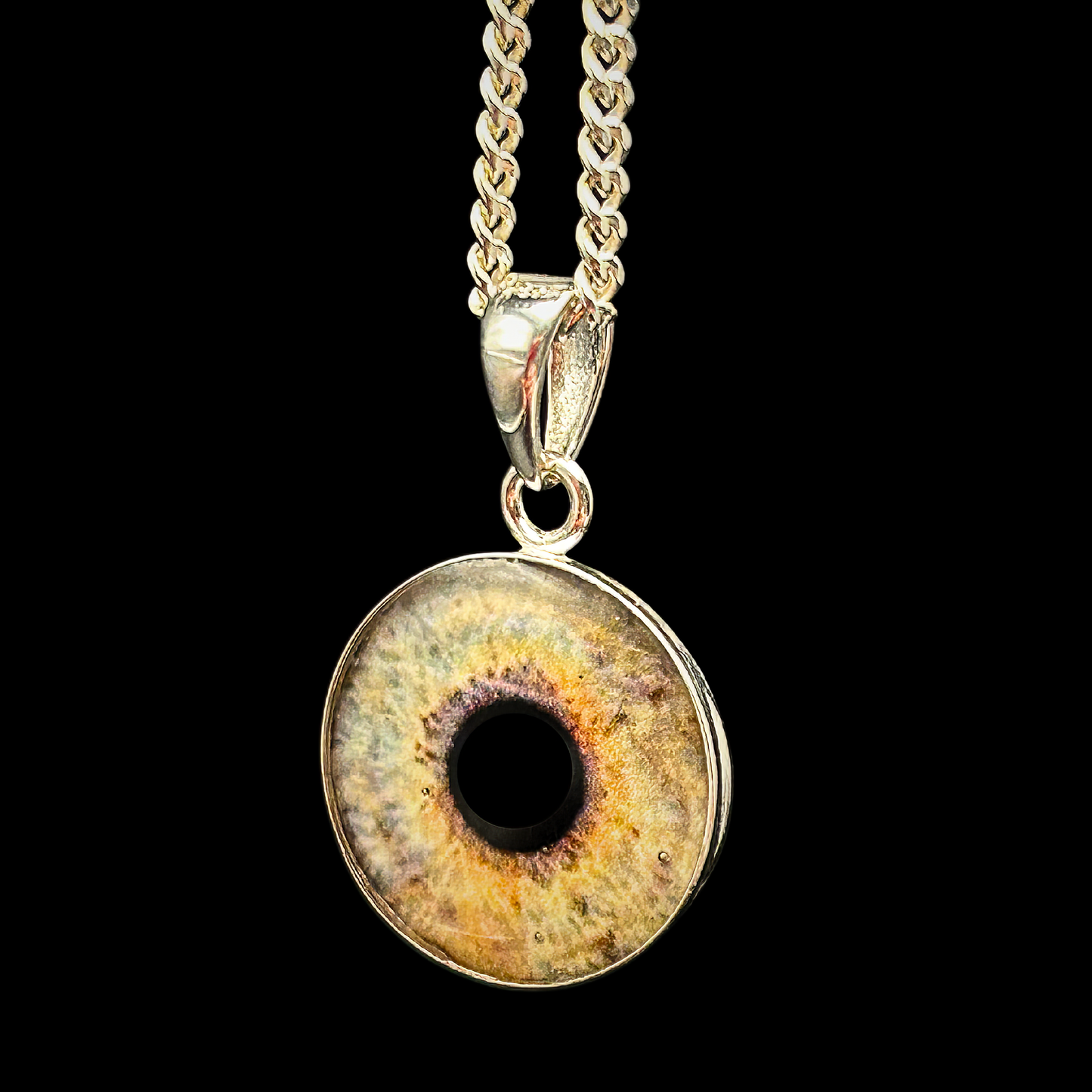 Sterling-Silver Iris Pendant with Chain