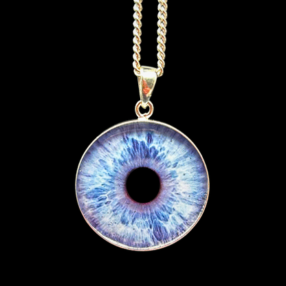 Sterling-Silver Iris Pendant with Chain