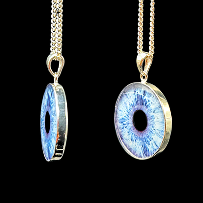 Sterling-Silver Iris Pendant with Chain