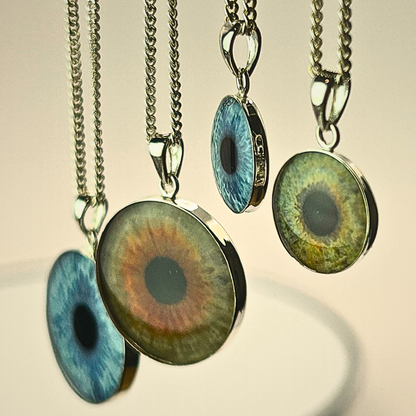 Sterling-Silver Iris Pendant with Chain